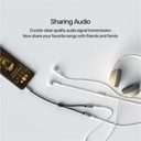 UNITEK Y-C956ABK 3.5mm Male to 2 Female Audio Cable