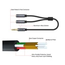 UNITEK Y-C956ABK 3.5mm Male to 2 Female Audio Cable