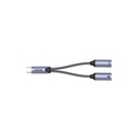 UNITEK M206A USB-C Splitter 2-in-1 USB C Headset & Charge Adapter
