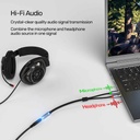 UNITEK Y-C957ABK 3.5mm Female to 2 Male Audio Cable