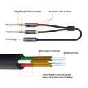 UNITEK Y-C957ABK 3.5mm Female to 2 Male Audio Cable