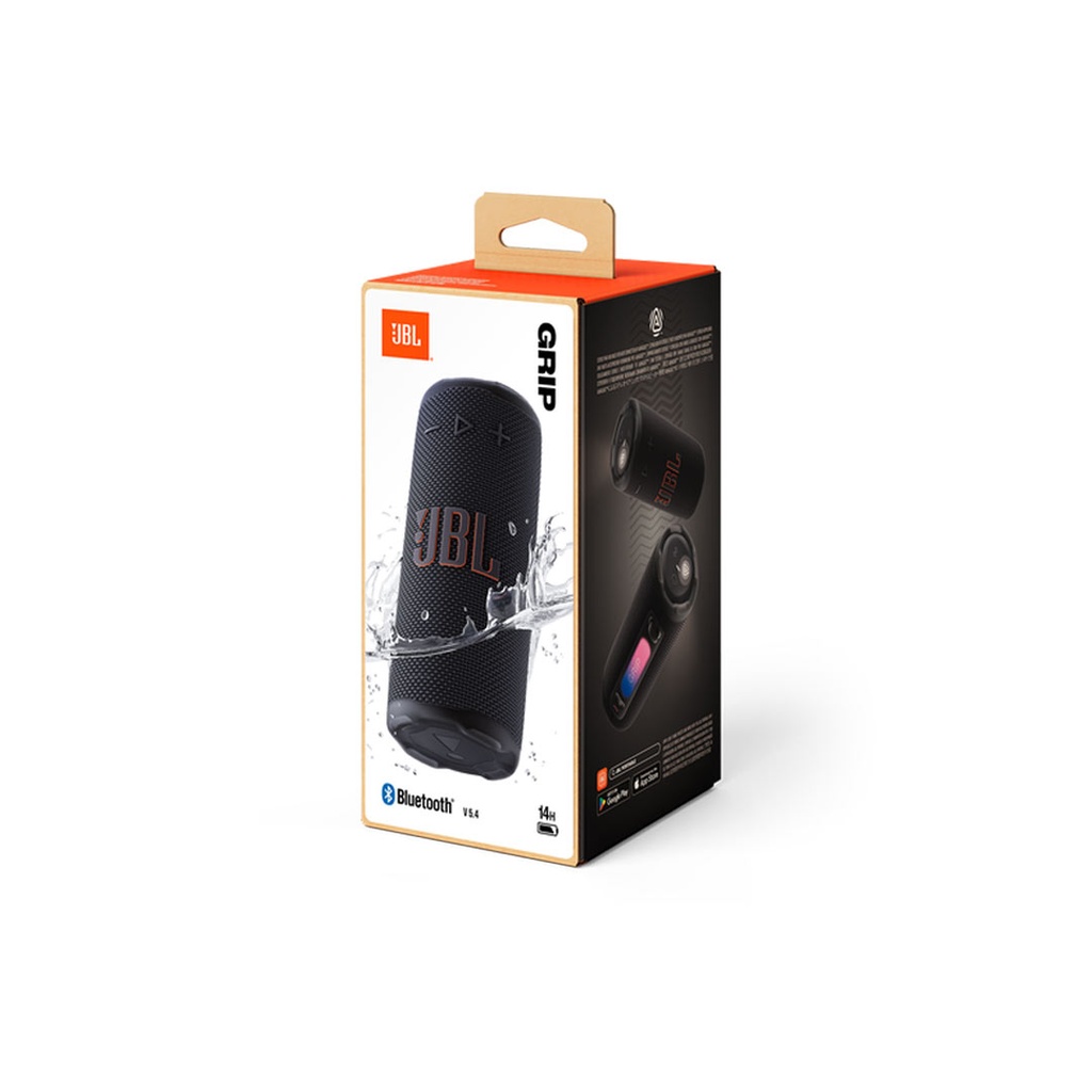 JBL Grip Bluetooth Speaker Up to 8 Hours of Playtime Plus 2 Hours With Playtime Boost IP68 Waterproof and  Dustproof & Multi-Speaker Connection