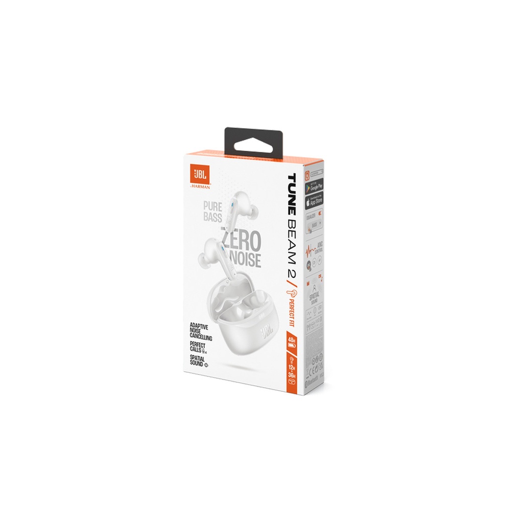 JBL Tune Beam 2 Earbuds | 48Hrs Playtime | 2 Ear Tip Sound Mode | IP54 Dust & Water Resistant l Adaptive Noise Cancelling | Multi-point Connection | Wireless Earbuds