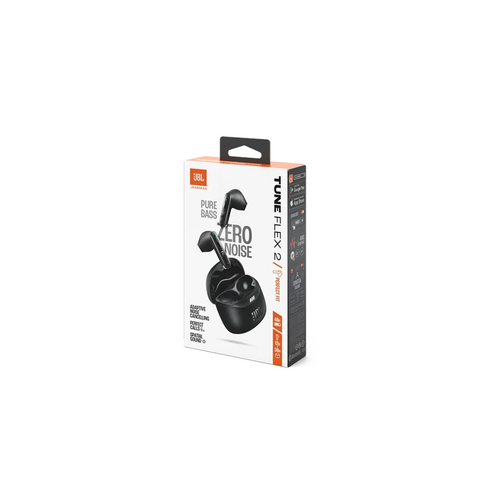 JBL Tune Flex 2 Earbuds | 48Hrs Playtime | 2 Ear Tip Sound Mode | IP54 Dust & Water Resistant l Adaptive Noise Cancelling  | Multi-point Connection  | Wireless Earbuds