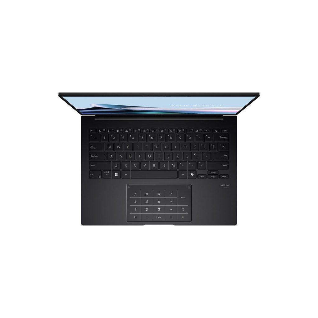 Asus Zenbook 14 (UM3406KA-PP020W-NP) Ryzen AI 5 340 | 16GB RAM | 512GB SSD | AMD Radeon Graphics | 14" 3K OLED 120Hz Display | Windows 11 | Backlit Keyboard | Touch Numberpad | Jade Black | 2 Years Int'l Warranty | 1-year Perfect Warranty