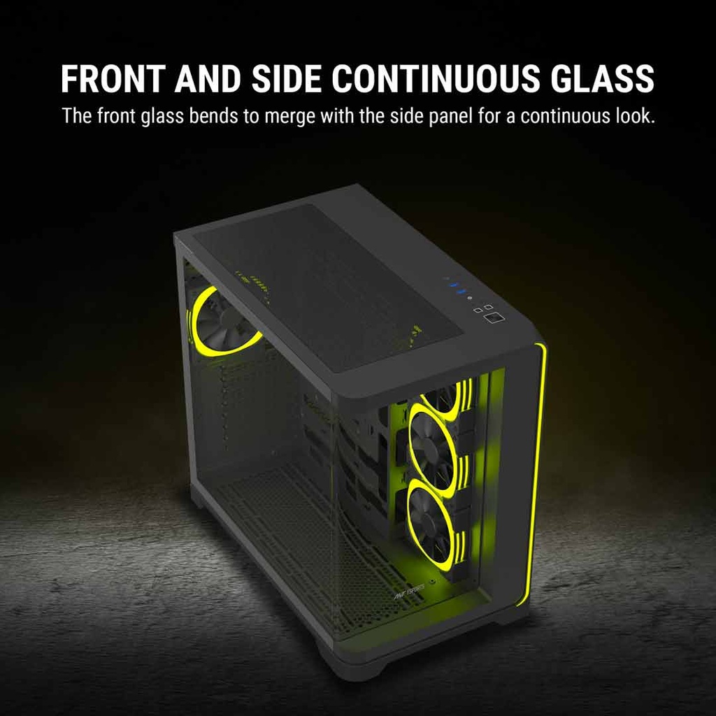 ANT Esports Crystal ARC Mid Tower Gaming Case (ATX)