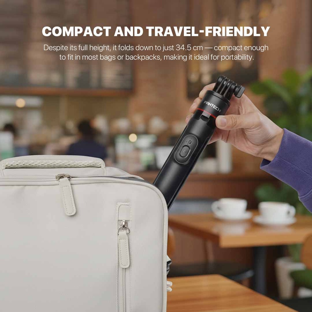Fantech SS177 Bluetooth Selfie Stick Pop Up Tripod With Remote