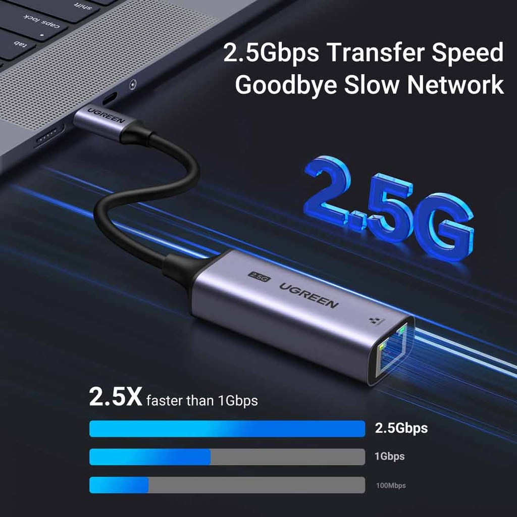 Ugreen USB-C 3.1 GEN1 To 2.5G Ethernet Adapter (25052)