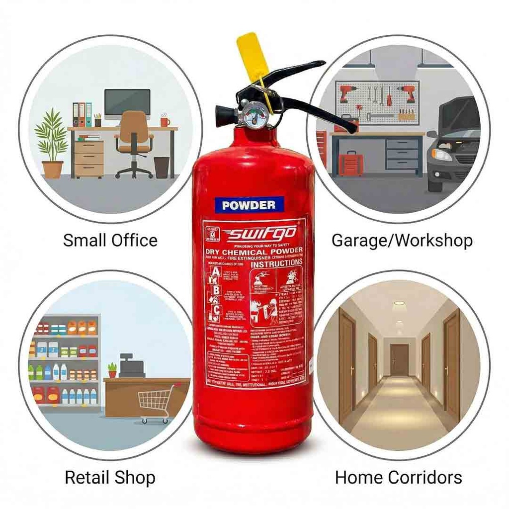 SWIFGO ABC Fire Extinguisher 2KG