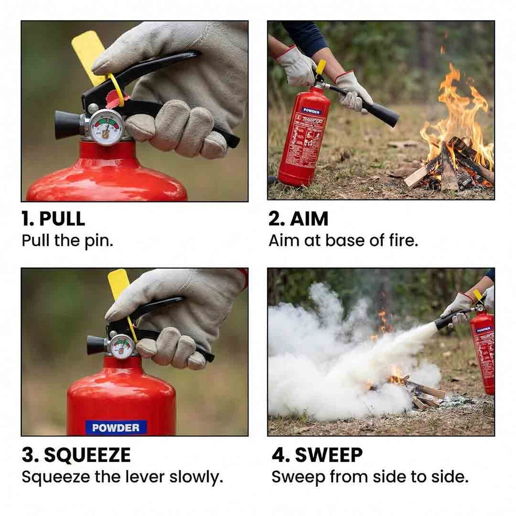 SWIFGO ABC Fire Extinguisher 2KG