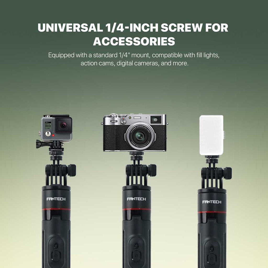 Fantech SS175 Bluetooth Selfie Stick Pop Up Tripod With Remote