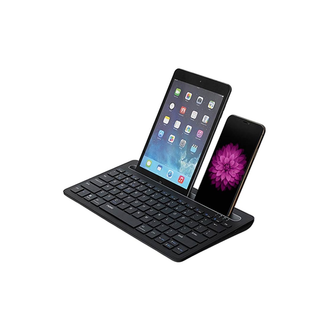 Rapoo XK100 US-Black Bluetooth Keyboard with Tablet Stand
