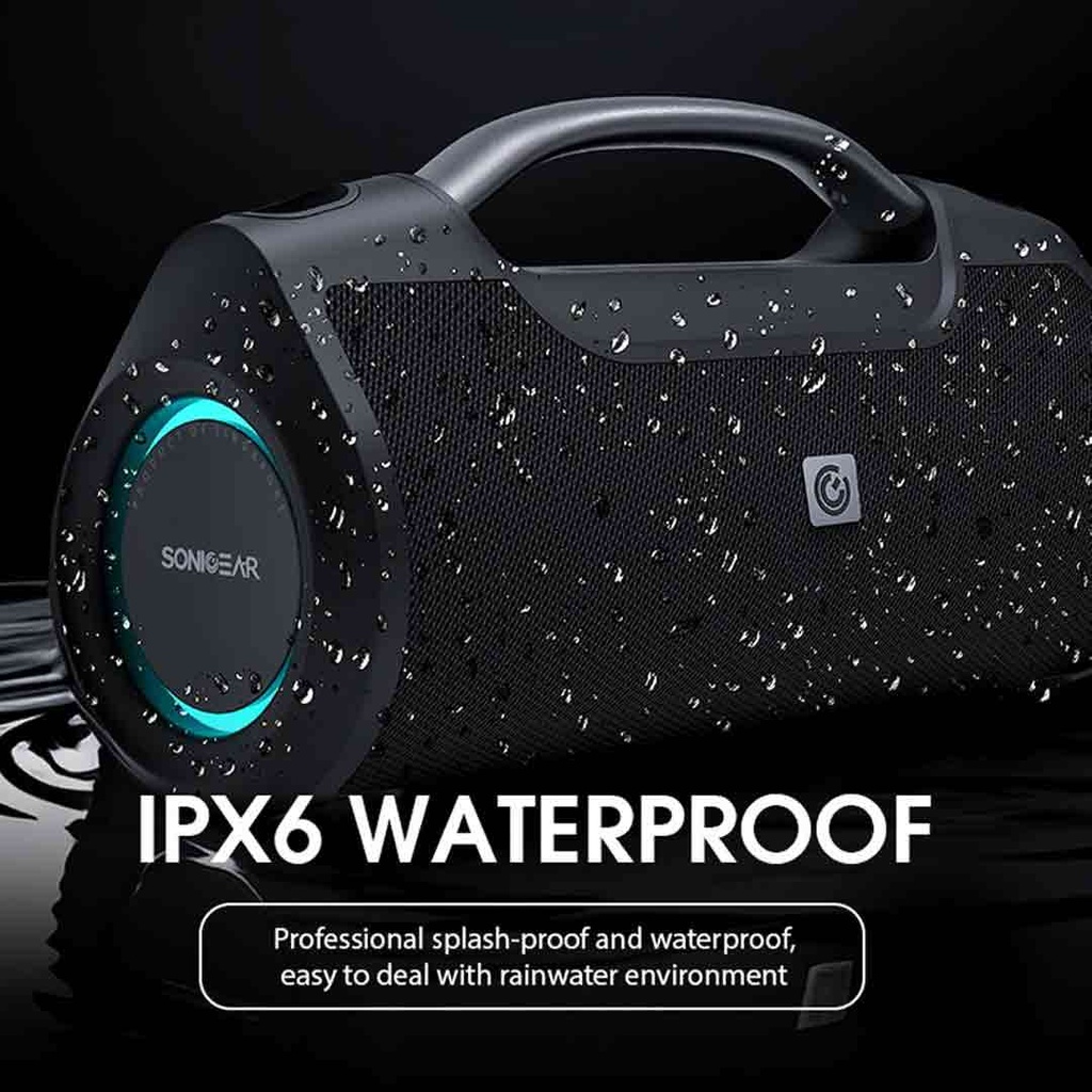 SonicGear StudioBeats HD Waterproof High Definition Bluetooth Portable Speaker