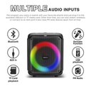 SonicGear Audiox PRO 600HD Portable Bluetooth Party RGB Speaker with 8" Woofer