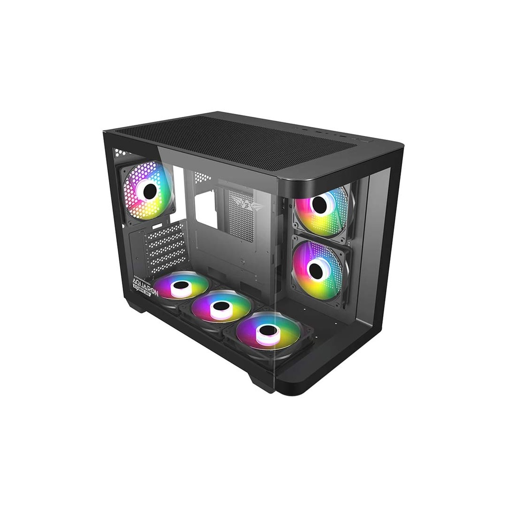 Armaggeddon Aquaron X Curve 285 Gaming PC Casing I M-ATX Curved Glass Case