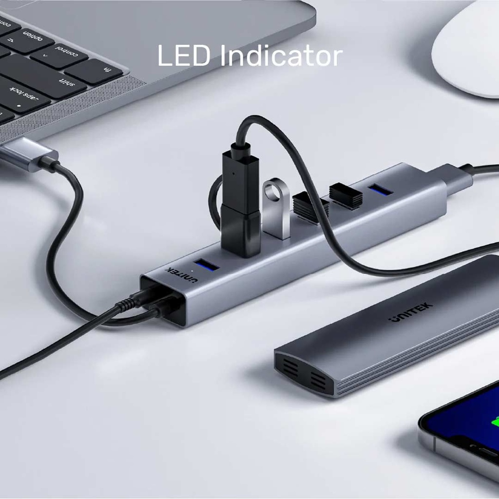 UNITEK Y-3090 uHUB S7 7-Port USB 3.0 SuperSpeed 5Gbps