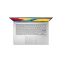 Asus Vivobook GO E1404FA-EB1753W Ryzen 5 40 | 8GB RAM | 256GB SSD | AMD Radeon Graphics | 14″ FHD Display | Windows 11 | Backlit Keyboard | Touch NumberPad | Backpack | Mouse | Cool Silver | 2 Years int'l Warranty