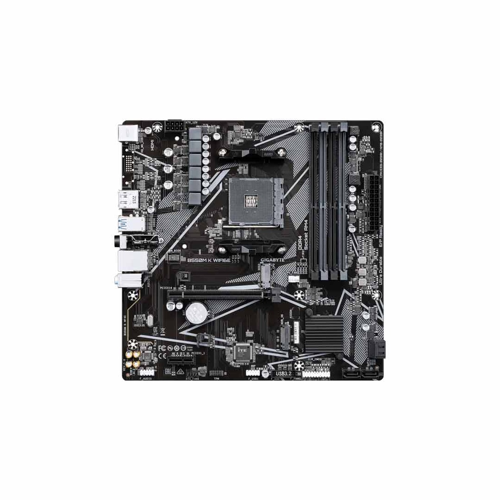 Gigabyte B550M K WIFI6E Gaming AMD Motherboard