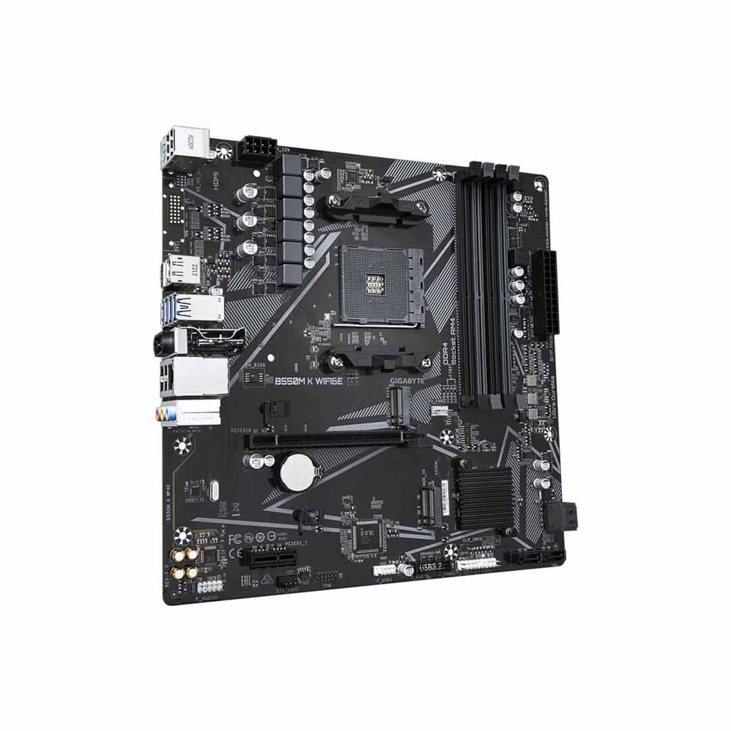 Gigabyte B550M K WIFI6E Gaming AMD Motherboard