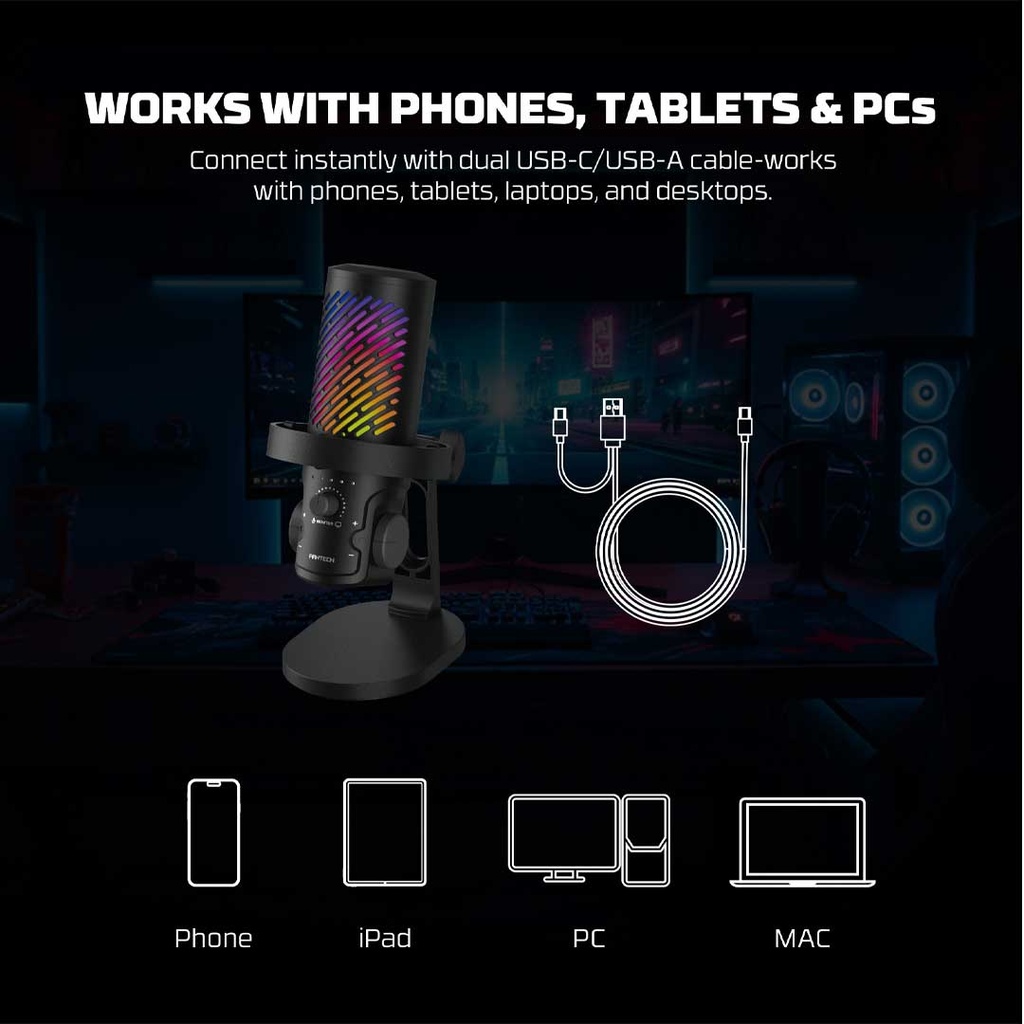 FANTECH LEVIOSA AURA MCX04 USB Condenser Microphone