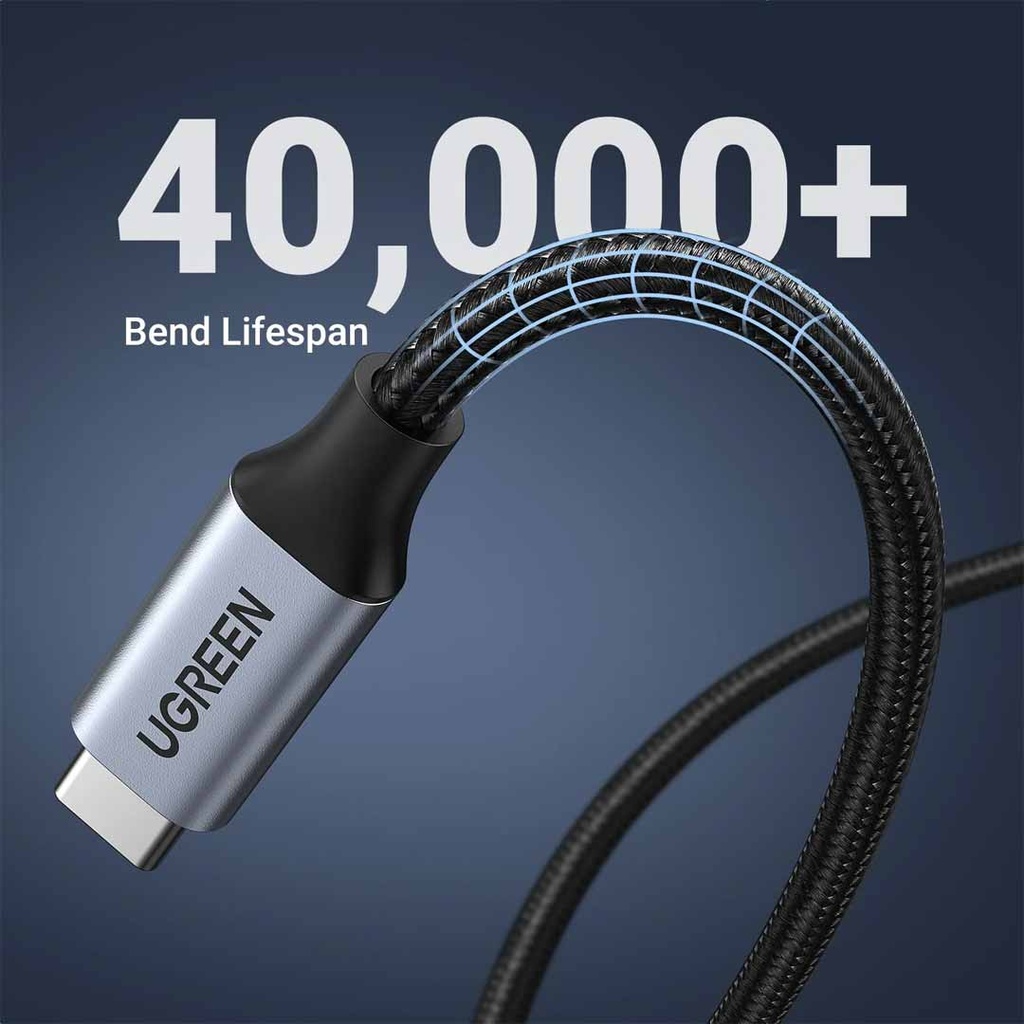 UGREEN US372 USB-C Male to USB-C Female Extension Cable (1m)