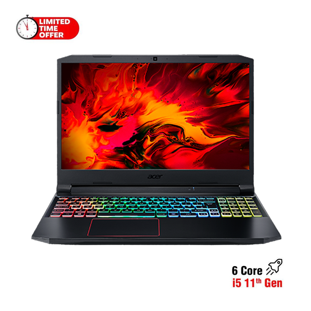 Acer Nitro 5 (AN515-57-510H) I5 11400H/8GB/512GB SSD/4GB GDDR6 GTX 1650/Win11/11th/15.6"FHD IPS Gaming Laptop