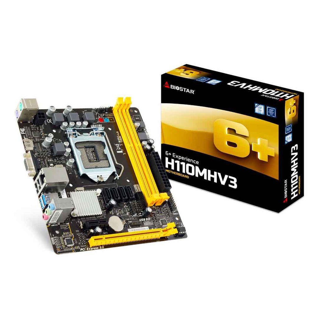 Biostar 6+ H110MHV3 Motherboard(O13)