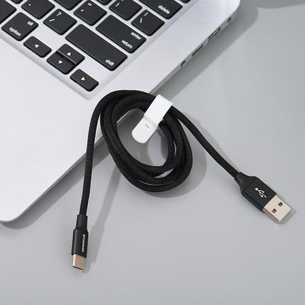 1M Braided Jacket Sync Charging Cable for Type-C