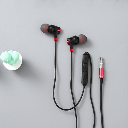 Fashion Wire-Controlled Earphones (Black)