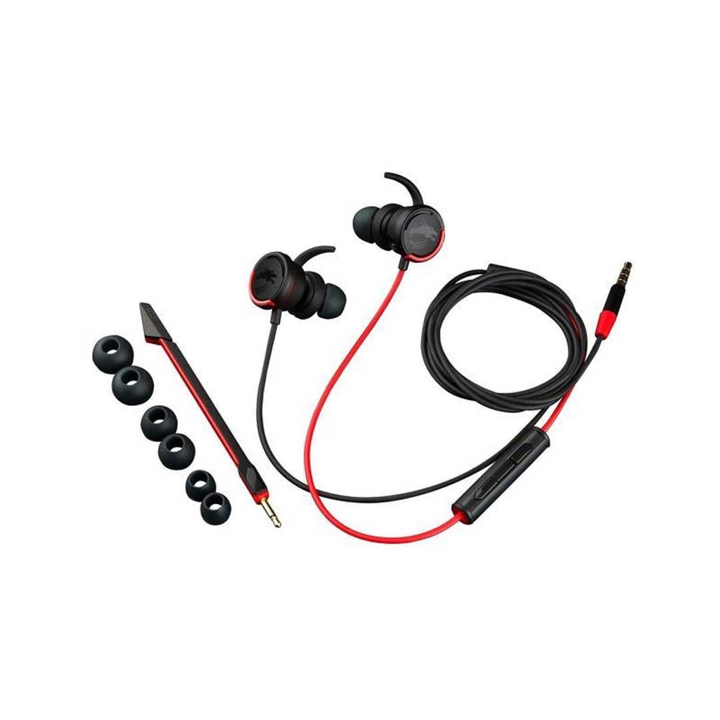MSI Immerse GH10 in-Ear Stereo Wired Gaming Headphone with Detachable Mic