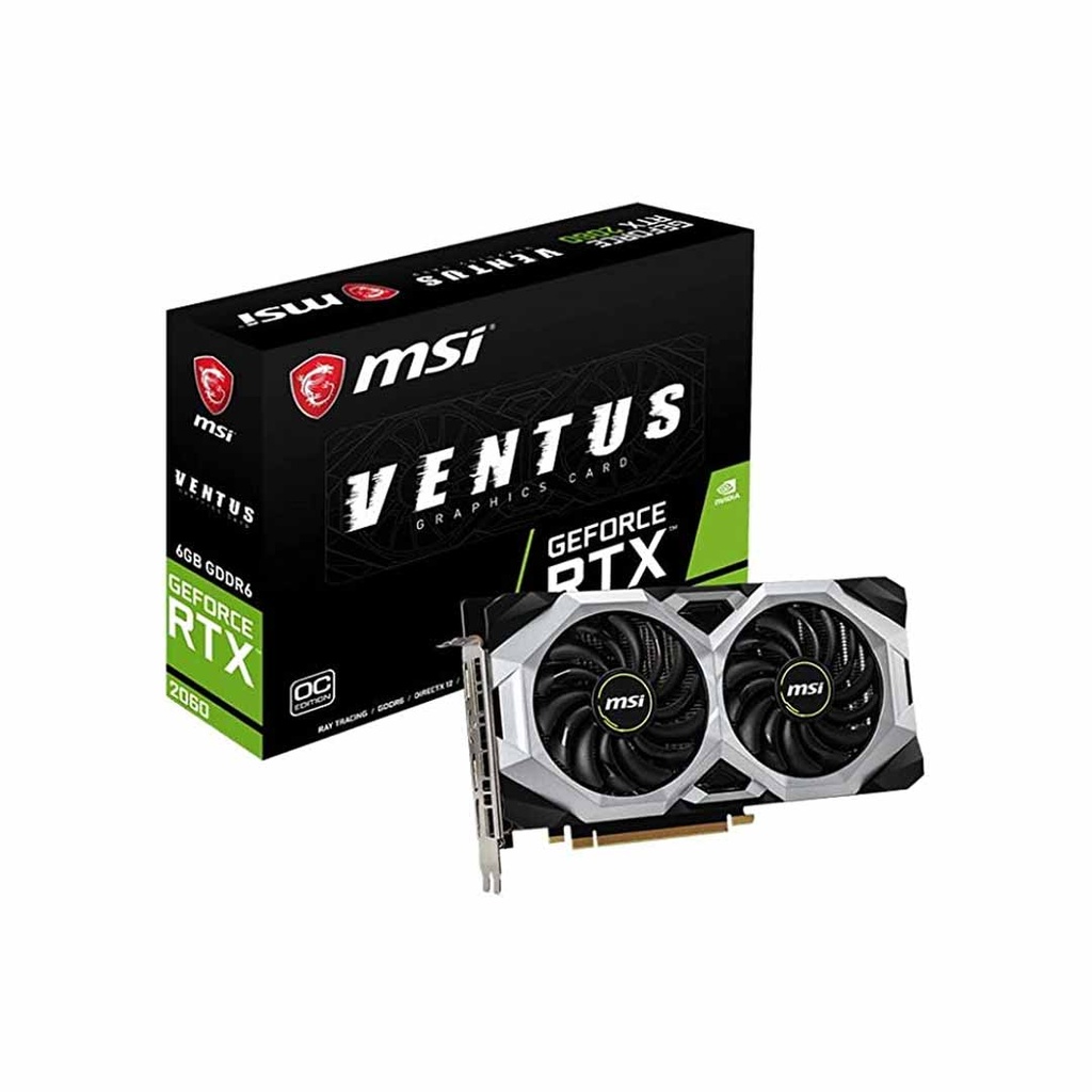 MSI NVIDIA Geforce RTX 2060 VENTUS 6GB GDDR6 Graphics Card (Dual Fan)