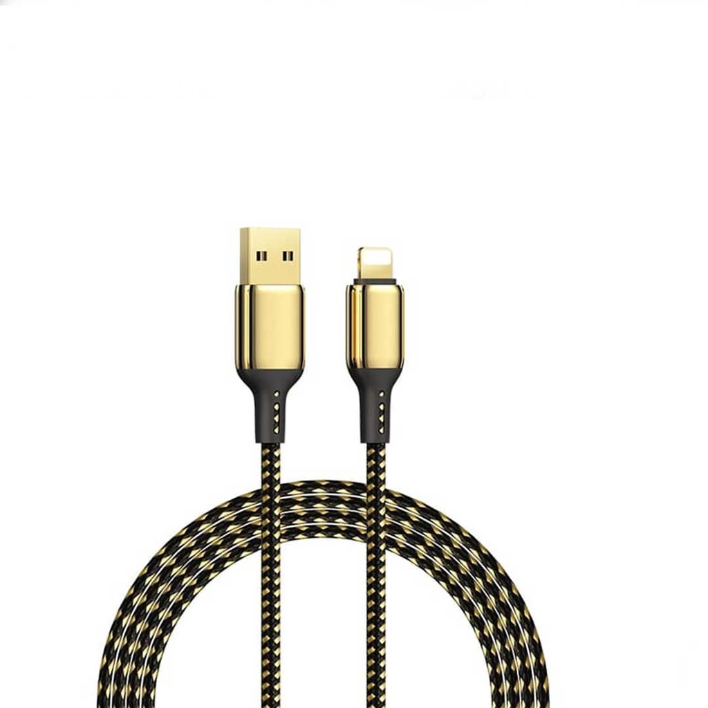 WiWU GD-100 USB to Lightening 18K Gold Plated 20W Charging Cable (2M)