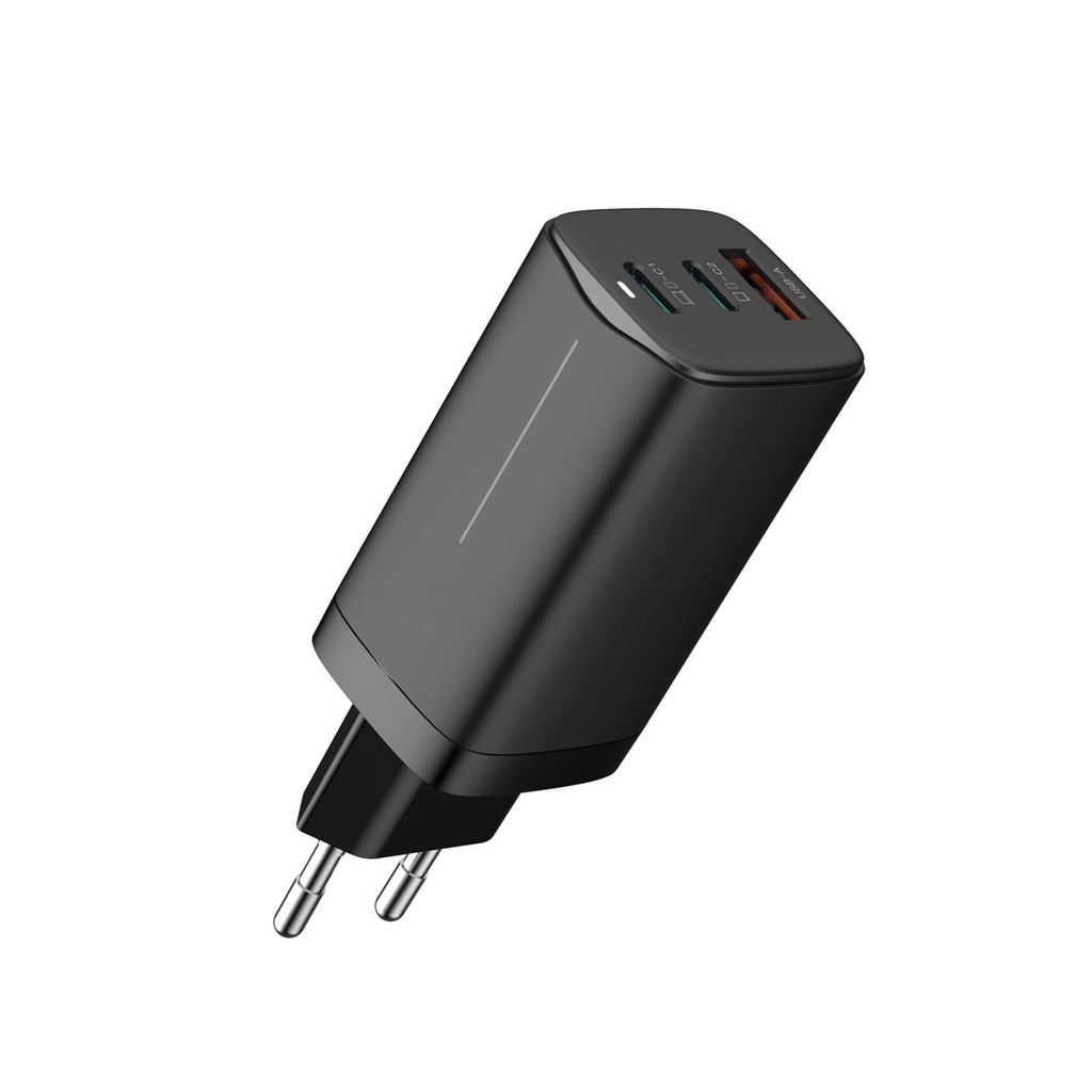 WiWU GaN Tech 65W Fast Charging 3 IN 1 Wall-Charger Power Adapter