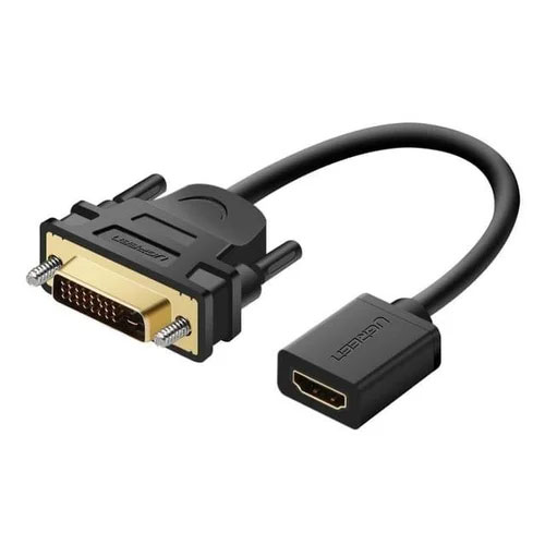 UGREEN DVI Male to HDMI Female Adapter Cable (22cm)