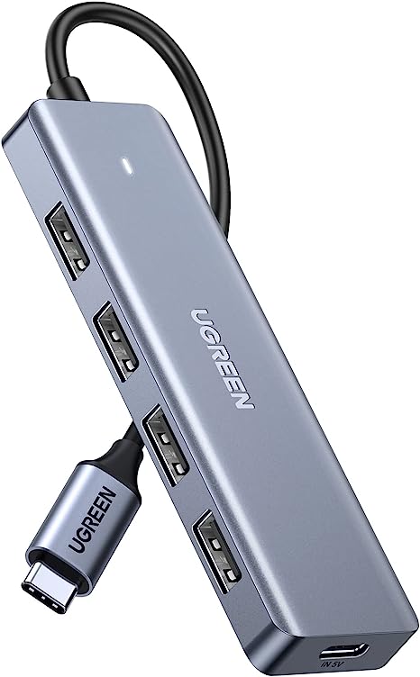UGREEN 4-Port USB Hub with USB-C Power Supply