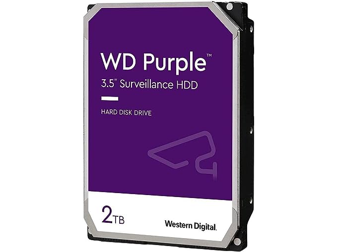 WD 2TB Purple Hikvision HDD (Surveillance) Internal