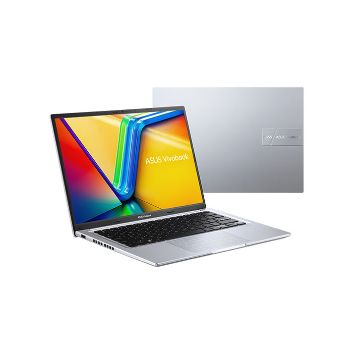 Asus Vivobook (M1405YA-LY097W) Ryzen 7 7730U | 8GB RAM | 512GB SSD | AMD Radeon | 14" WUXGA IPS Display | Windows 11 | Backlit Keyboard | Fingerprint | Backpack | Mouse | Silver | 2 Years int'l Warranty