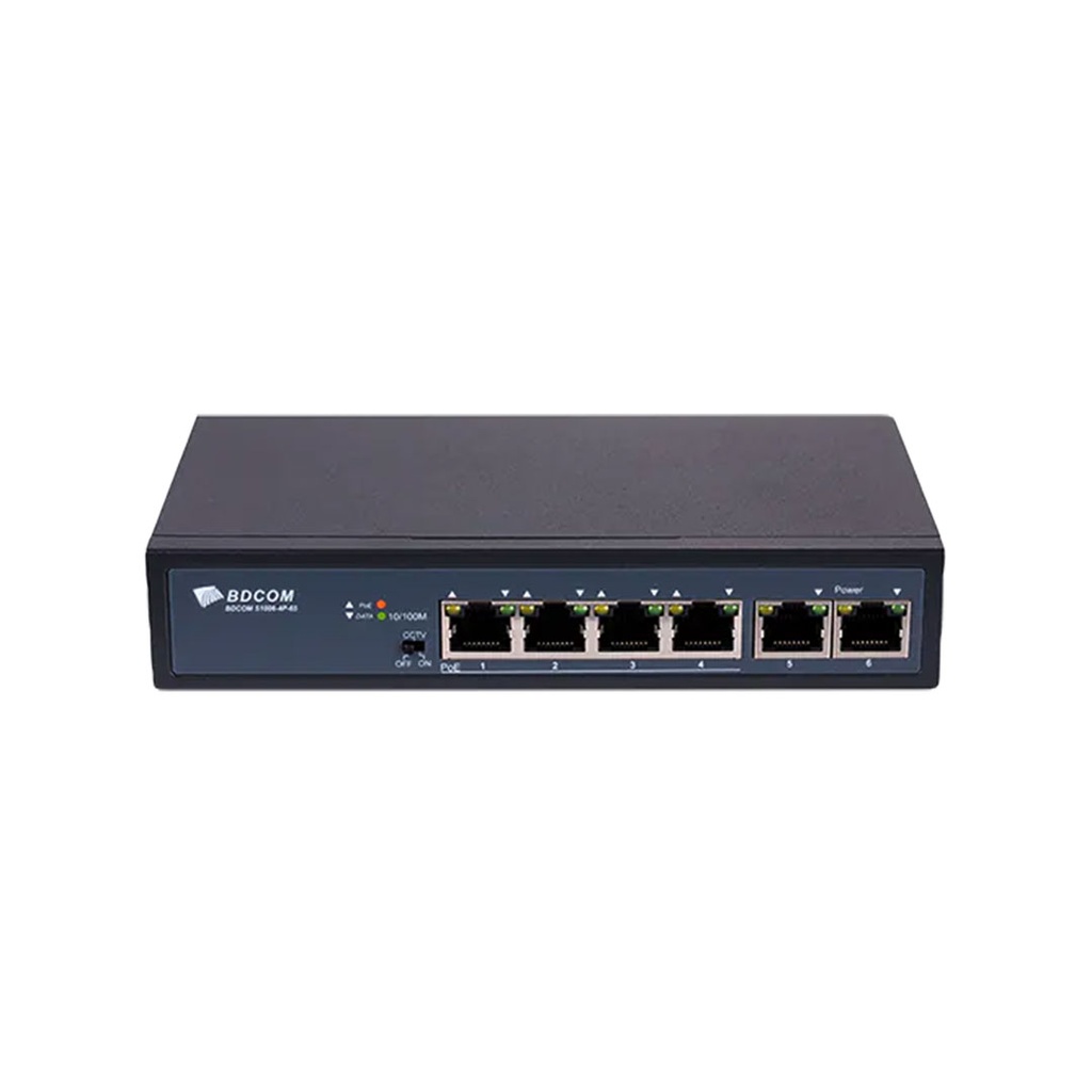 BDCOM S1006-4P 4-Port POE Switch