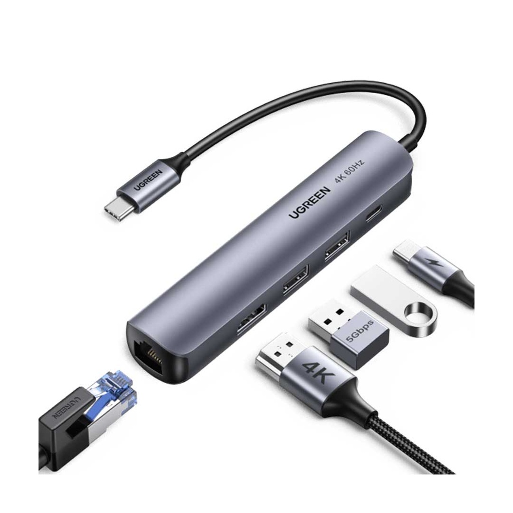 UGREEN CM418 5-in-1 USB-C Multifunction Adapter