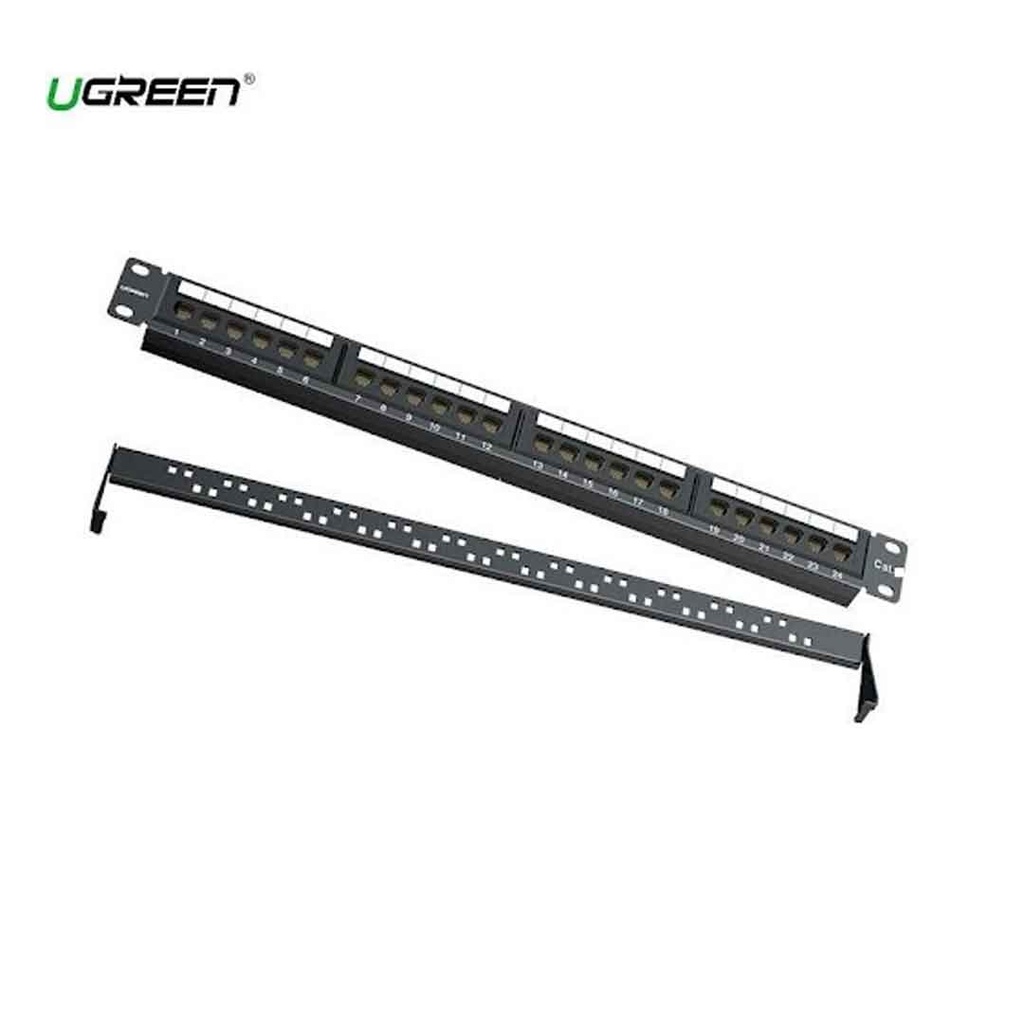 UGREEN 24-Port Ethernet Cable Management Rack