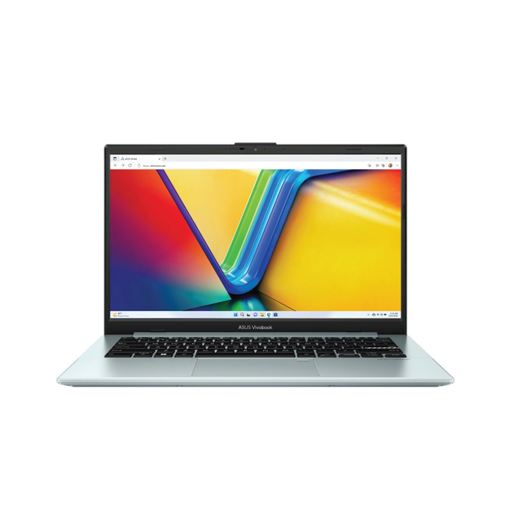 Asus Vivobook Go 14 (E1404FA-NK373W) Ryzen 5 7520U | 8GB RAM | 512GB SSD | AMD Radeon Graphics | 14″ FHD Display | Windows 11 | Backlit Keyboard | Fingerprint | Backpack | Mouse | Grey Green | 2 Years int'l Warranty