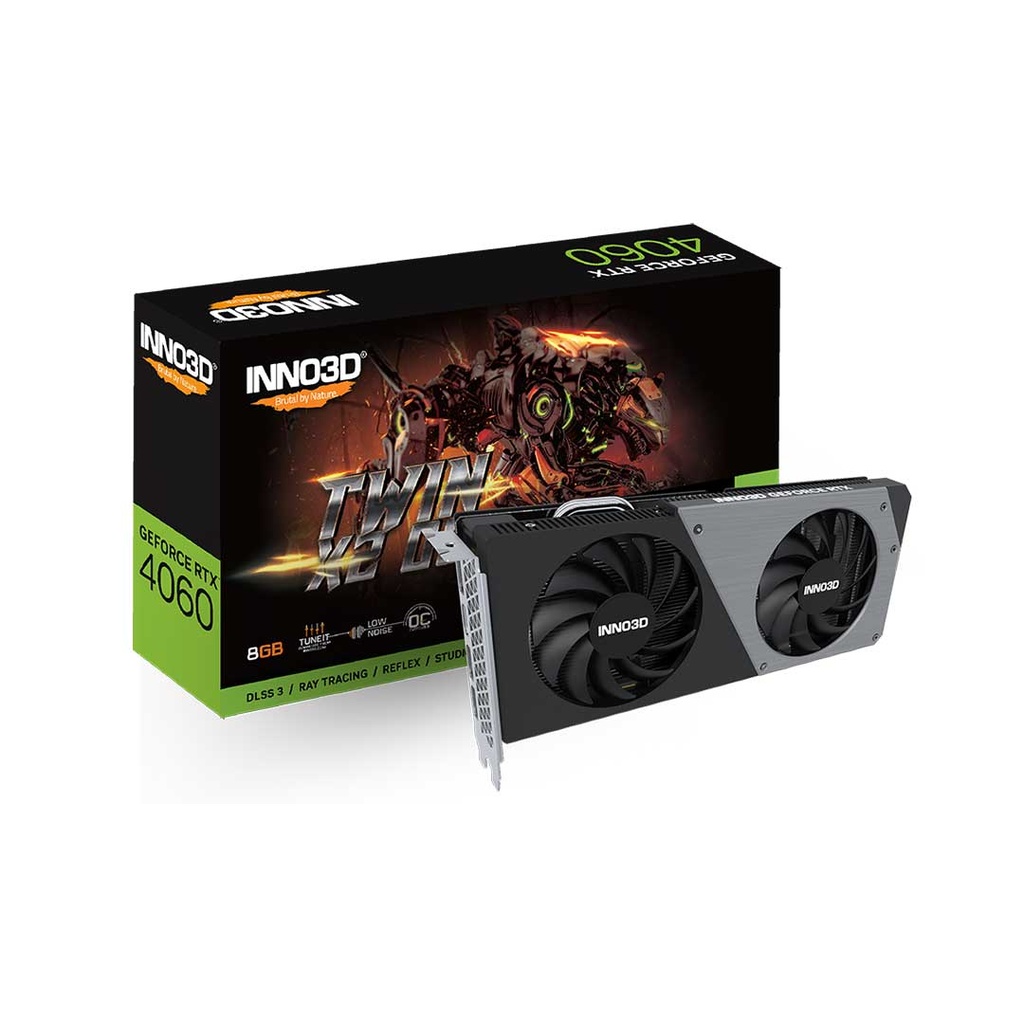INNO3D NVIDIA GeForce RTX 4060 8GB GDDR6 TWIN X2 OC Graphic Card