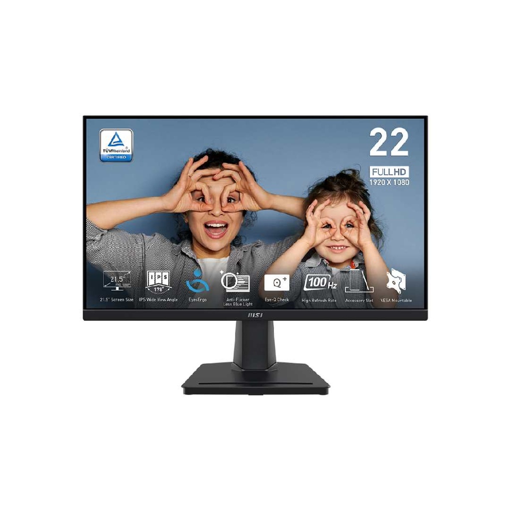 MSI Pro MP225 22" FHD 100Hz Business & Productivity Monitor (Black)