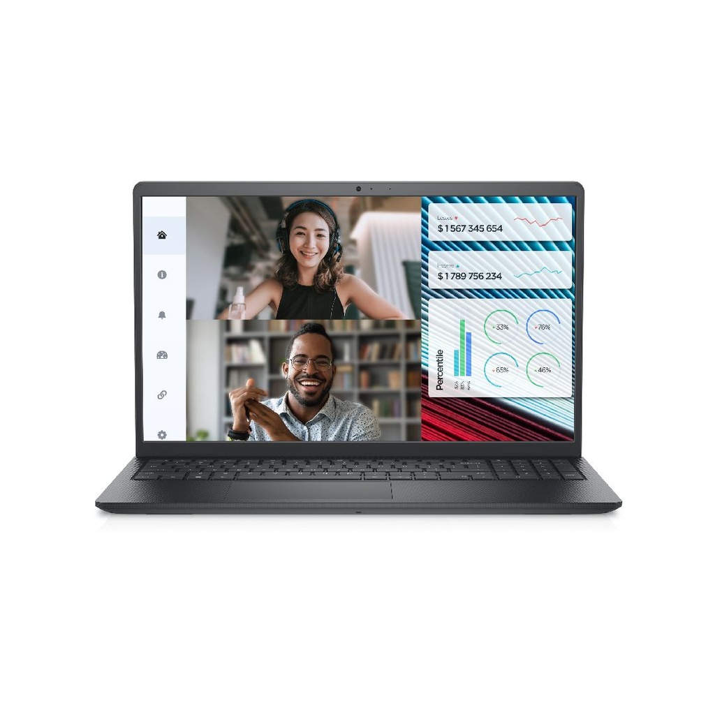 Dell Vostro 15 3520 i3-1215U | 8gb RAM | 512gb SSD | 15.6" FHD Display | Intel UHD Graphics | Carbon Black | 12th Gen Laptop | 1 Year Warranty