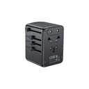 UNITEK P1121AB 35W Universal Travel Adapter with 2 USB-C PD & 3 USB-A Charging Ports