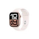 Apple Watch Series 10 GPS 42mm Rose Gold Aluminium Case with Light Blush Sport Band - S/M