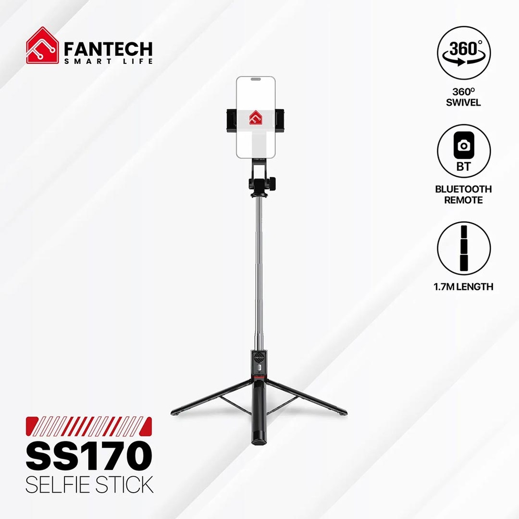 Fantech SS170 Bluetooth Selfie Stick Tripod With Remote