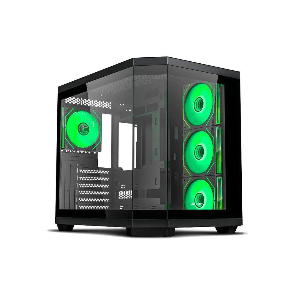 ANT Esports Crystal X11 ARGB (ATX) Mid Tower Gaming Case (Black)