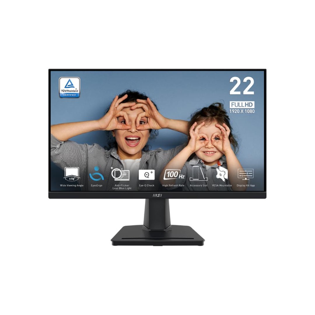MSI Pro MP225V 22" FHD 100Hz Business & Productivity Monitor (Black)