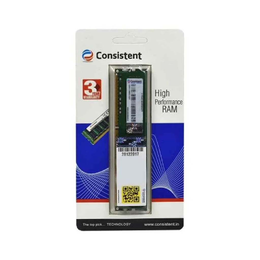 Consistent Desktop Ram 8GB DDR4 3200MHz